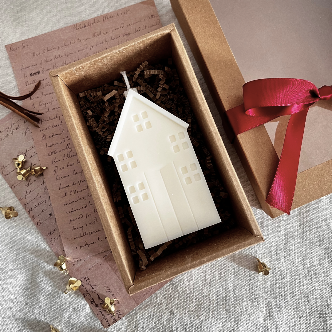 Christmas Townhouse Candle