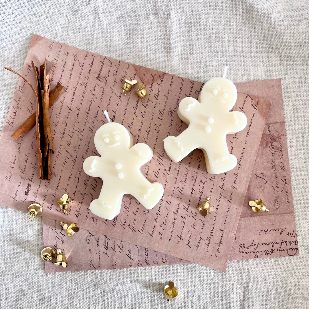 Gingerbread Man Candle