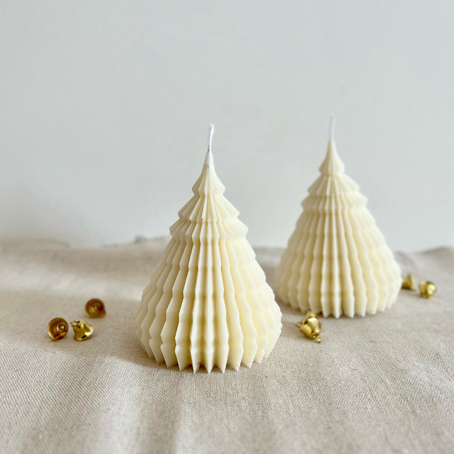 Origami Christmas Tree Candle
