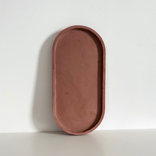 Copper Clay Oval Tray | Earth Collection
