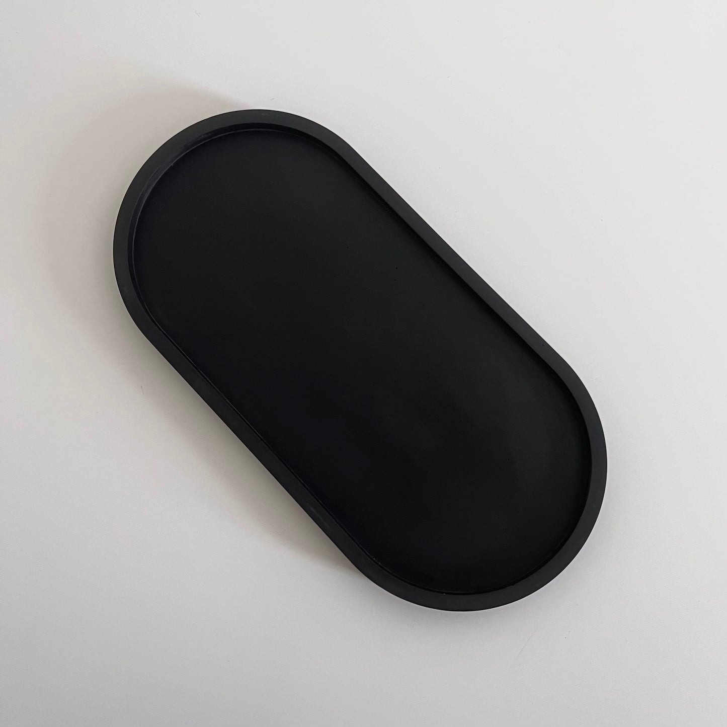 Charcoal Black Oval Tray | Earth Collection
