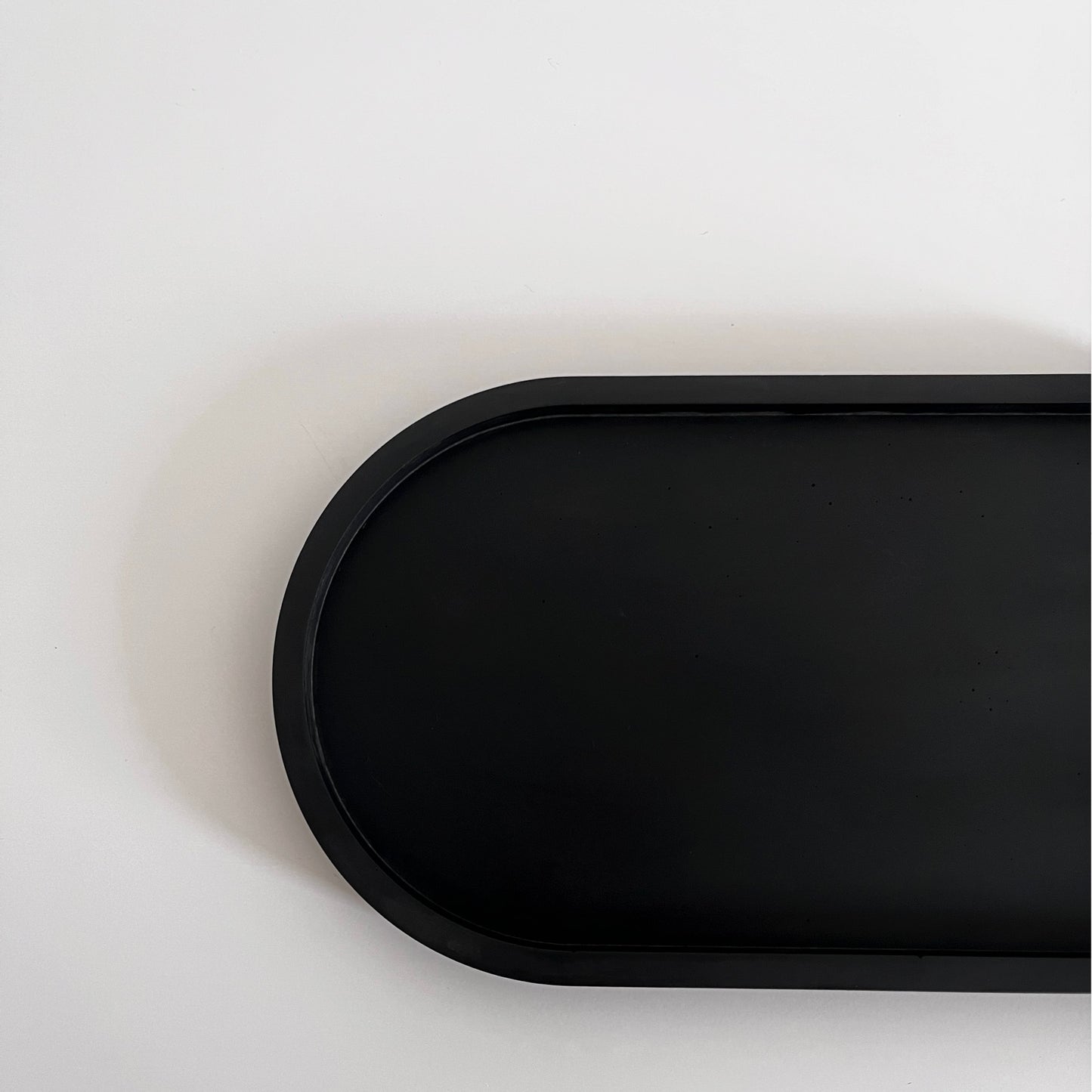 Charcoal Black Oval Tray | Earth Collection