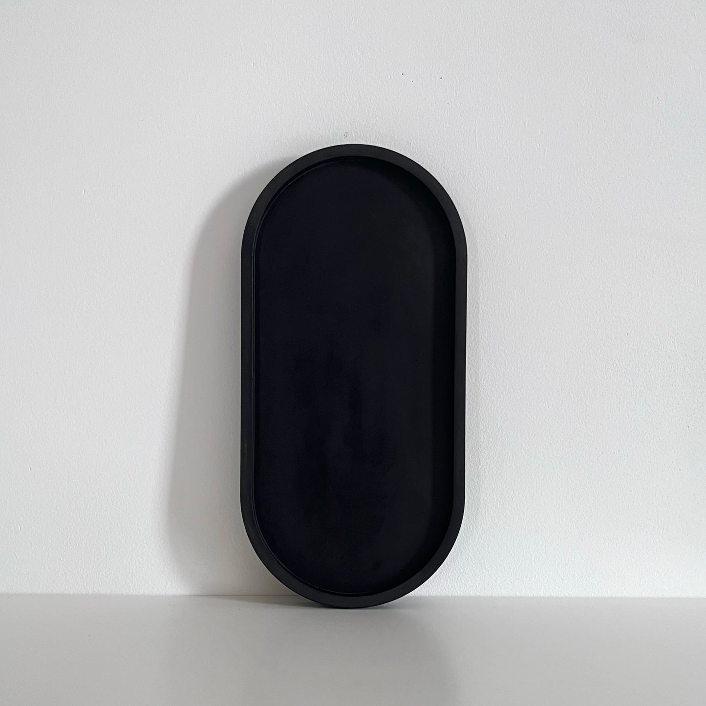 Charcoal Black Oval Tray | Earth Collection