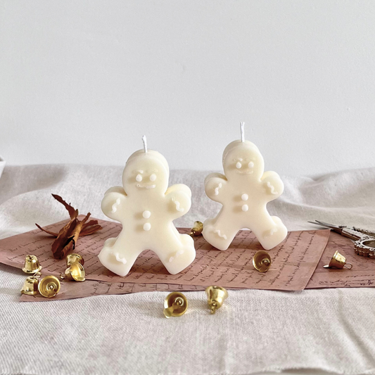 Gingerbread Man Candle