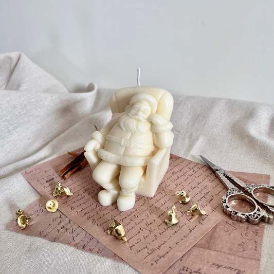 Sleepy Santa Candle