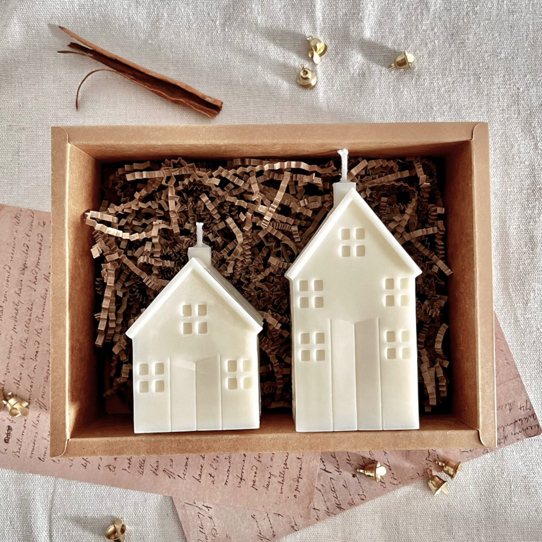 Christmas Townhouse Candle