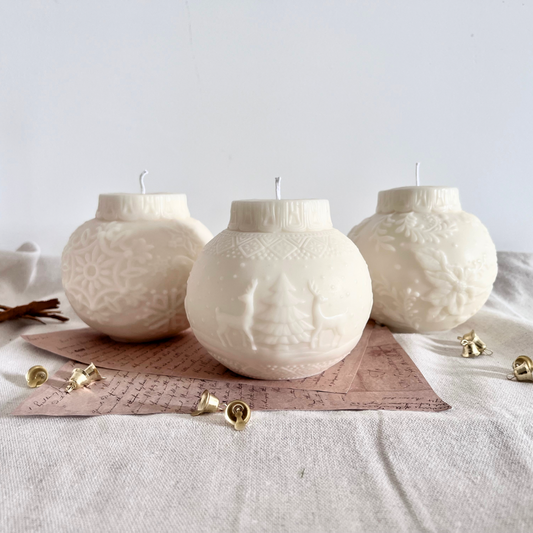 Large Ornament Bauble Candle