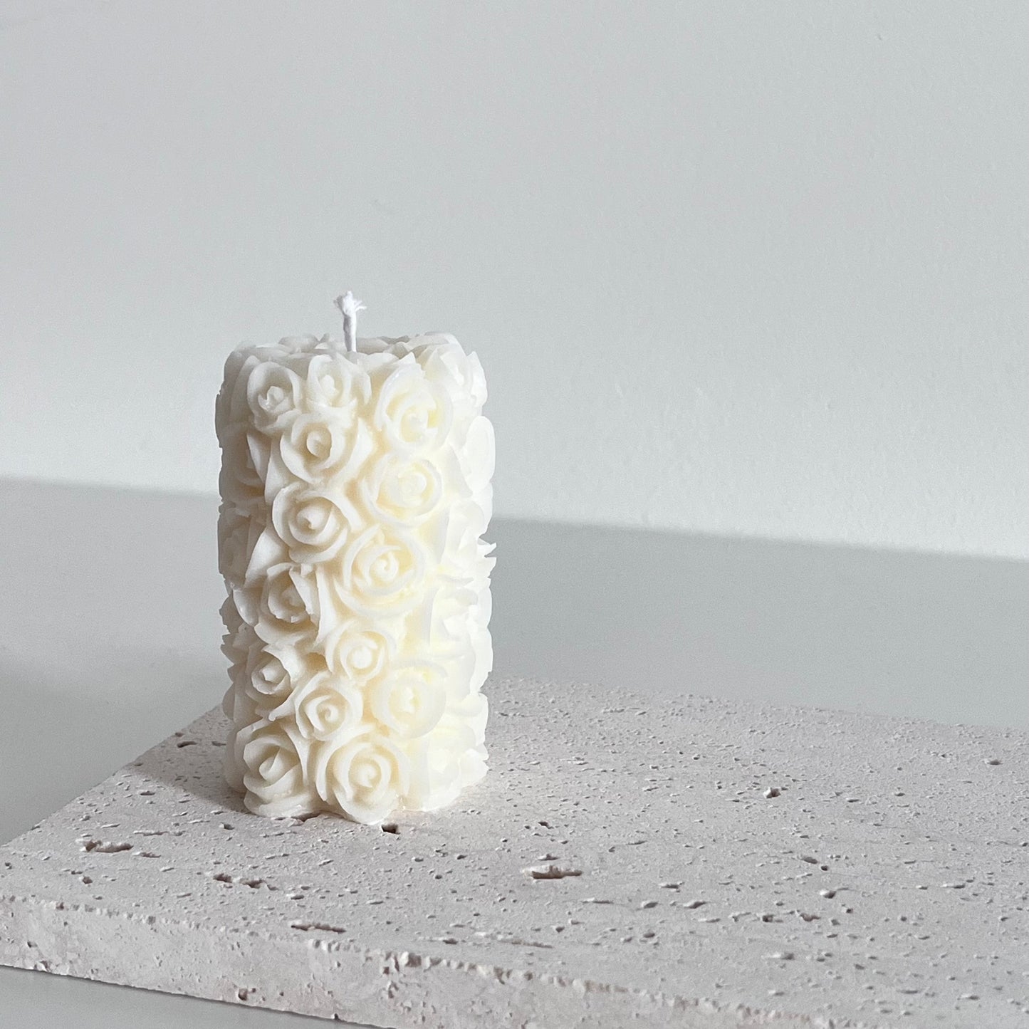 Rose Pillar Candle