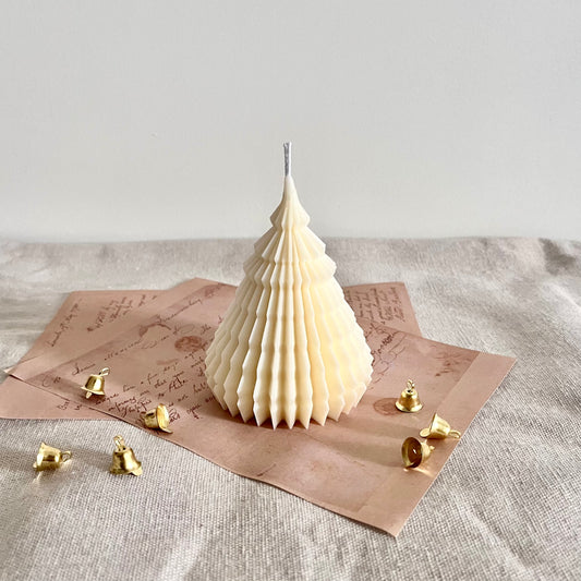 Origami Christmas Tree Candle