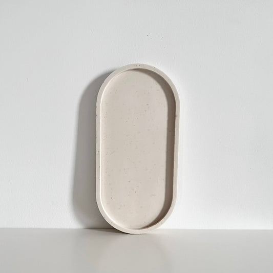 Pearl White Oval Tray | Earth Collection